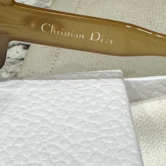 Vintage Christian Dior 737 Sunglasses – Oversized Honey Optyl Frame | 1970s - Picture 12 of 16